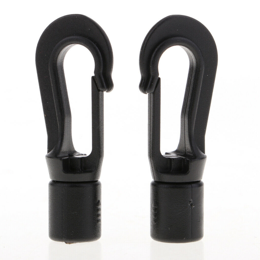 10 Count Quick Link Carabiner Elastic Rope Hook Snap Clip Outdoor Accessory