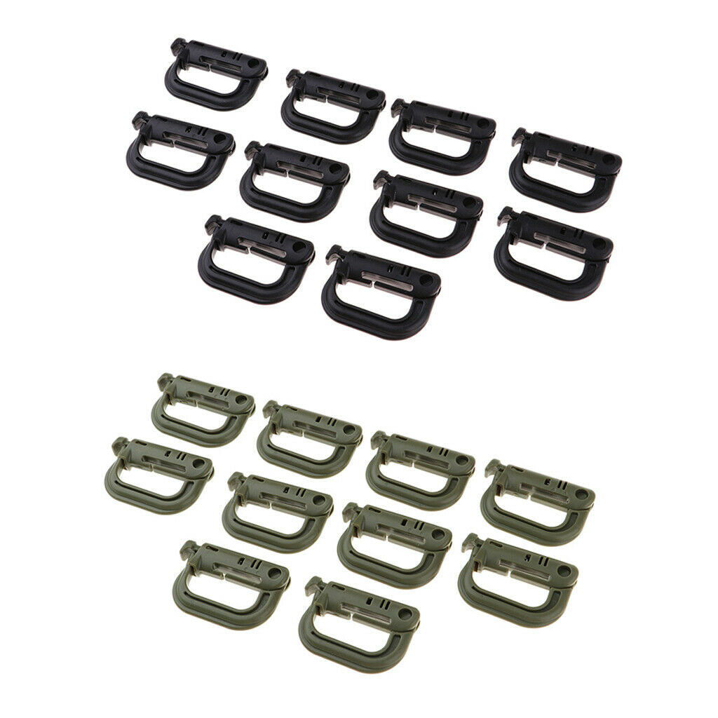 20pcs Keychain  Locking Buckle Carabiner Climbing Hook Attachment