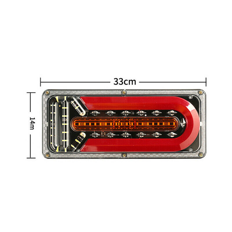 1PCS 24V Truck Trailer RV Guide Light LED Turn Signal light Driving Brake Lamp