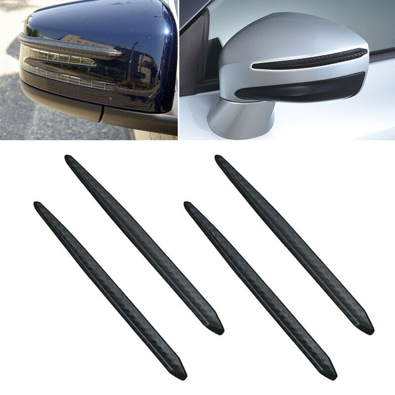4X Car Carbon Fiber Anti-rub Strip Bumper Body Corner Protector Guard Universal