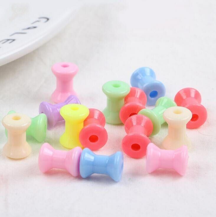 100pcs Dumbbell beads DIY Children's educational toys Beads accessories 13mm