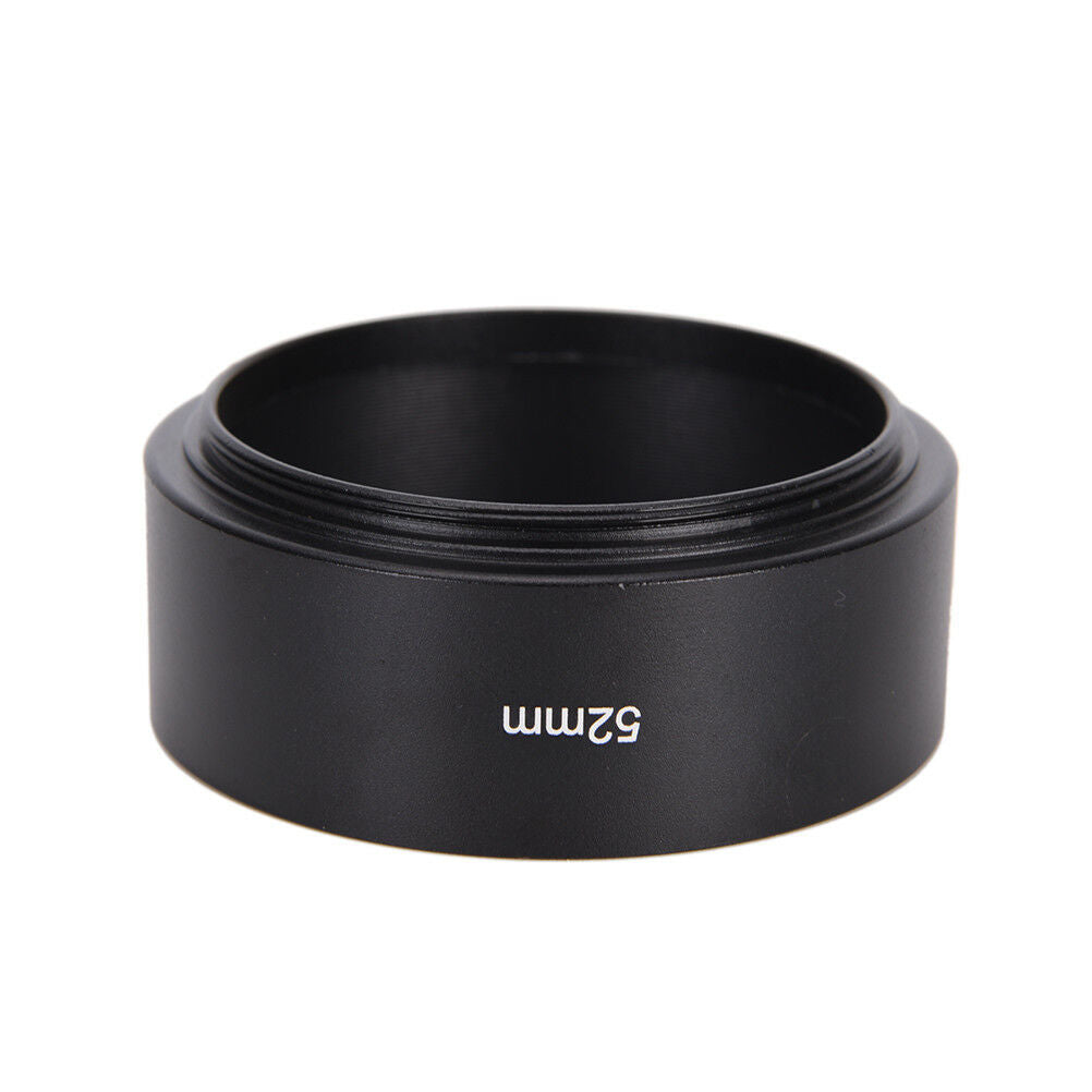 52mm metal alloy material long lens hood for Canon Nikon camera TDD