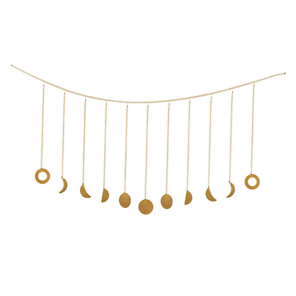 Hanging Pendant Lunar Moon Phase Chain Photo Background Chain