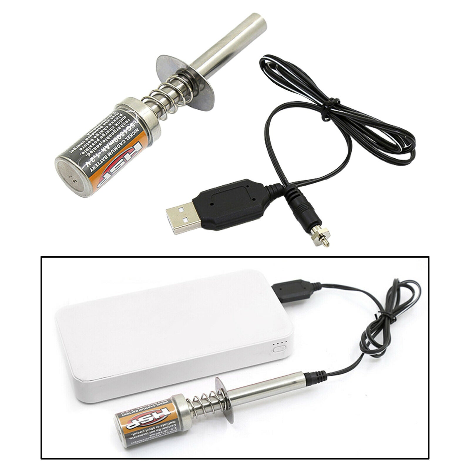 RC Nitro Starter Igniter USB Charging Cable for RC Climbing Off-Road Car
