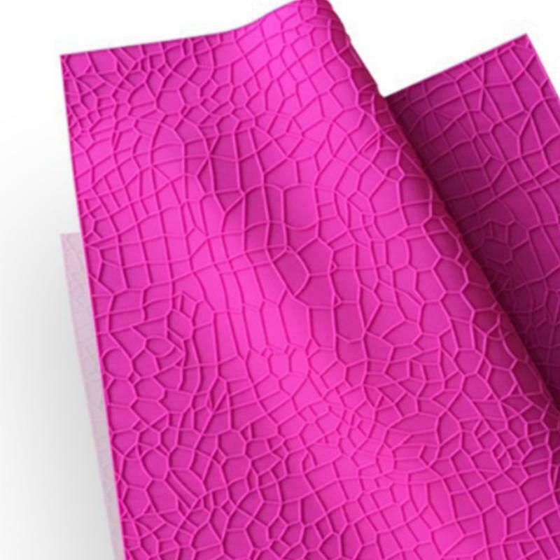 Skin Texture Embossed Fondant Lace Cushion Silicone Mold for Chocolate