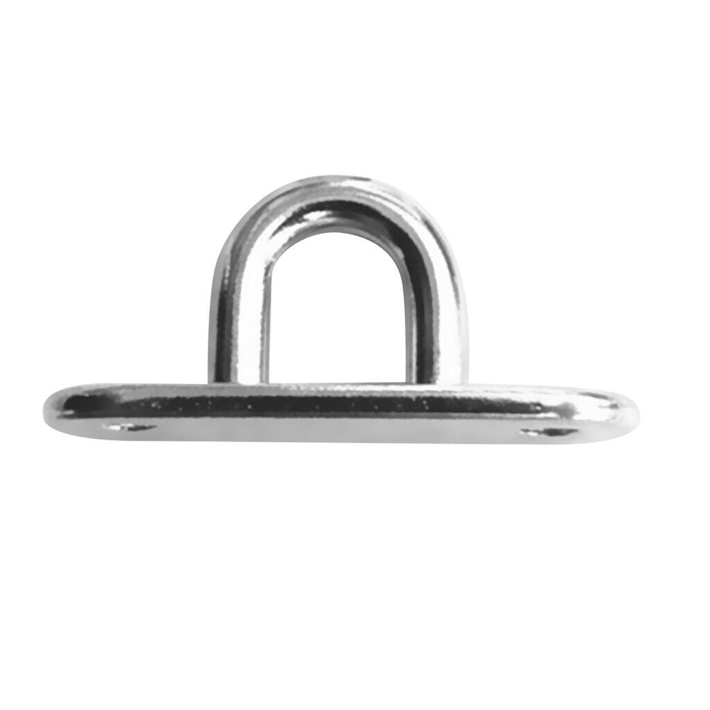 5mm 316 Stainless Steel Oblong Pad Eye Plate Eye Hook Staple for Boat Marine