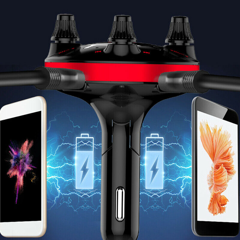 MP3 Player with bluetooth Car Handsfree FM Transmitter Wireless Adapter 12-24V