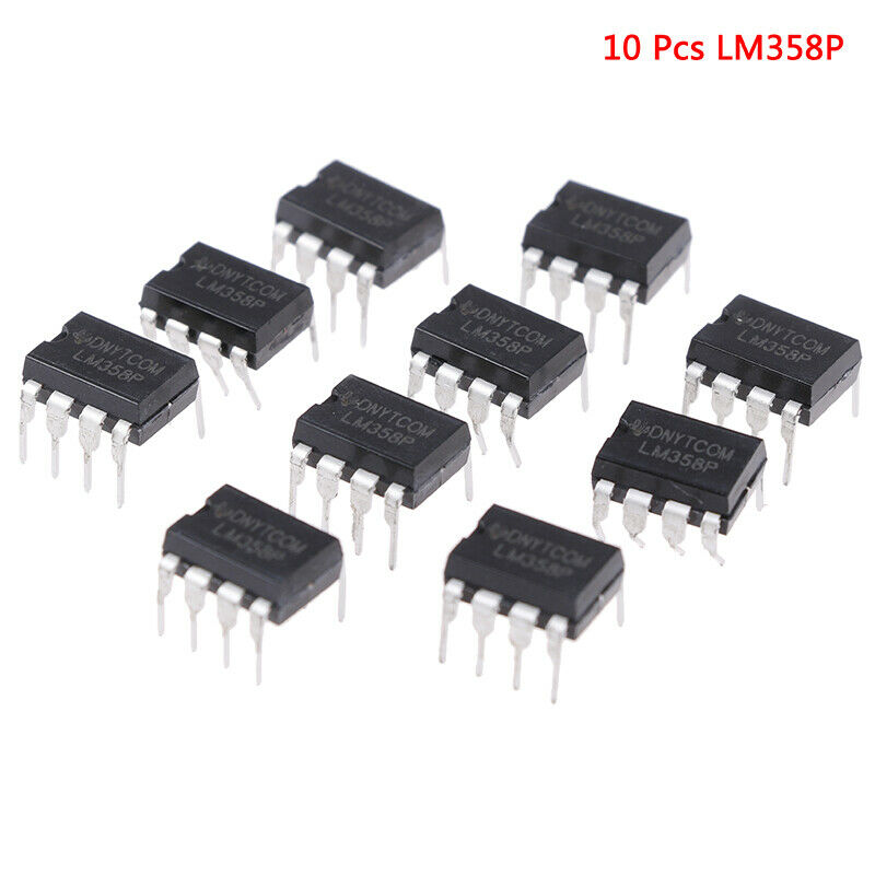 10 Pcs LM358P OPAMP DUAL 0-70DEG C 8-DIP*AUW Ad