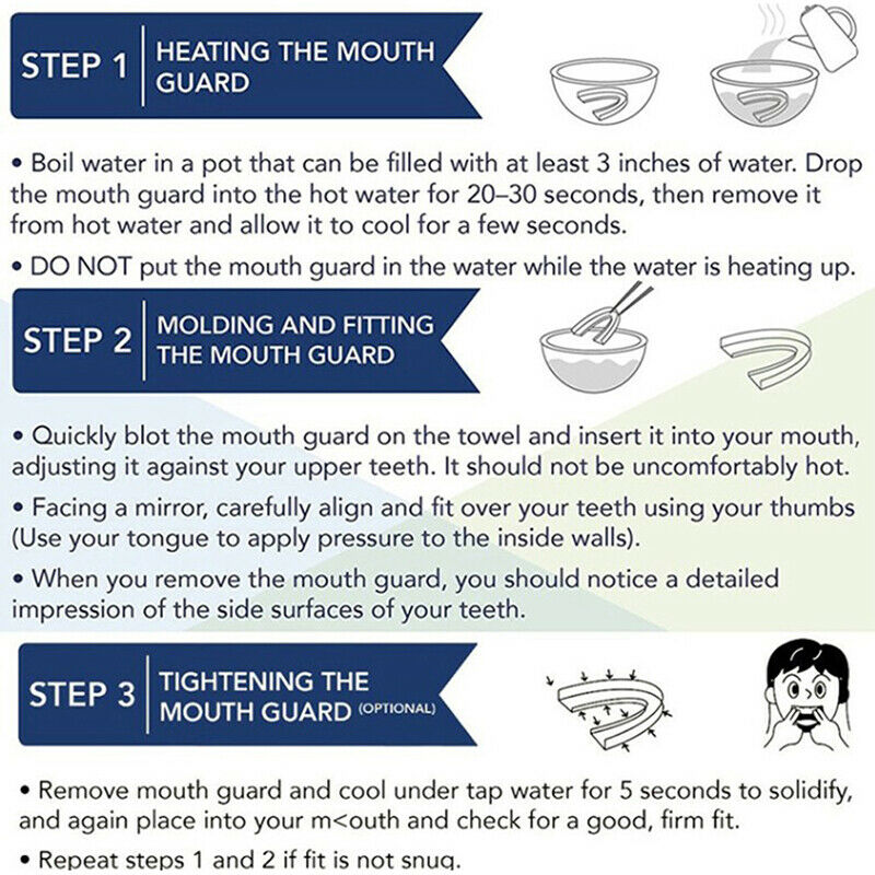 1Pcs Anti Snoring Anti Snore Mouth Guard Stop Teeth Sleeping Aid Mouthgua.l8