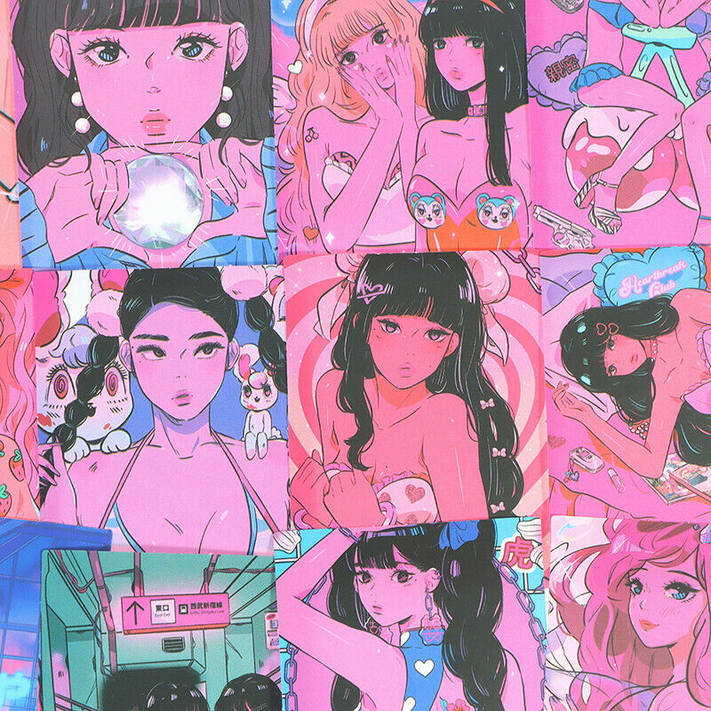 30Pcs Korean Ins Girl Stickers DIY Diary Laptop Phone Skateboard Suitcase.l8