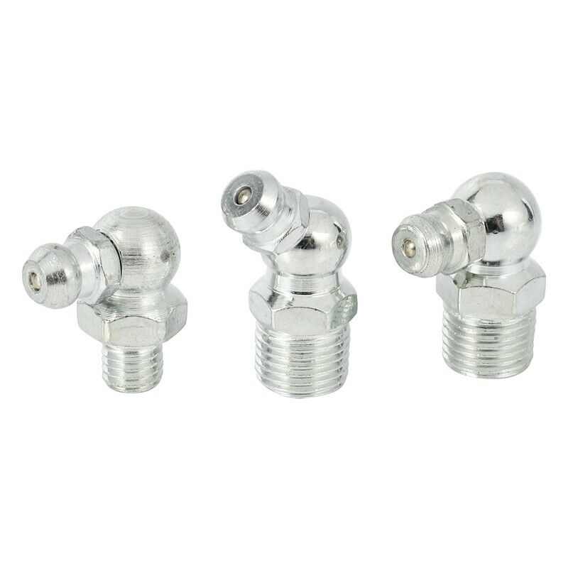 120Pcs Iron Galvanized 90 Degree and 45 Degree and Straight Hydraulic Grease FN7