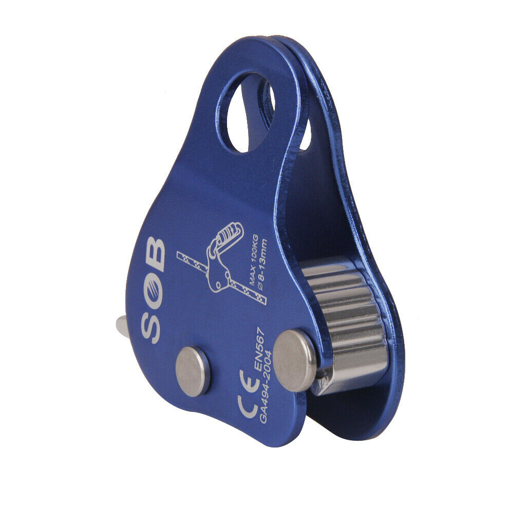 Outdoor Aluminum Climbing Belay Device Abseil Device Rope Grab 24KN