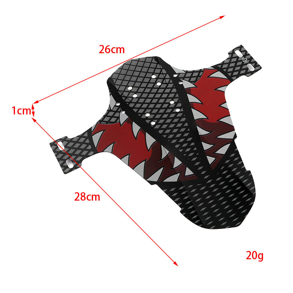 Durable MTB Mountain Bike Bicycle Front Fork Rain Mudguard Red