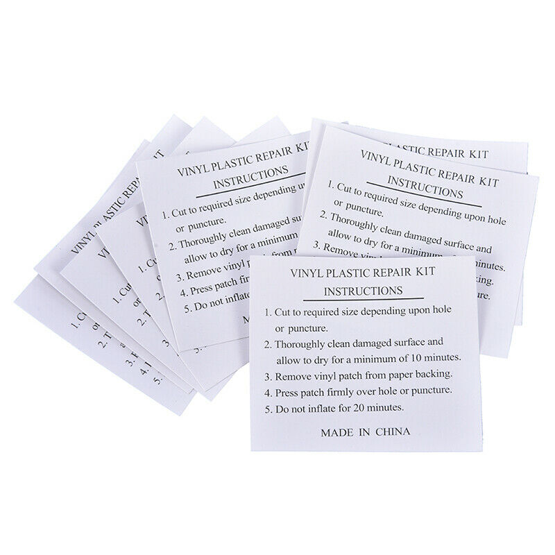 10 x PVC Repair Adhesive Patch Inflatable Swimming Float Air Bed PatchesB Lt