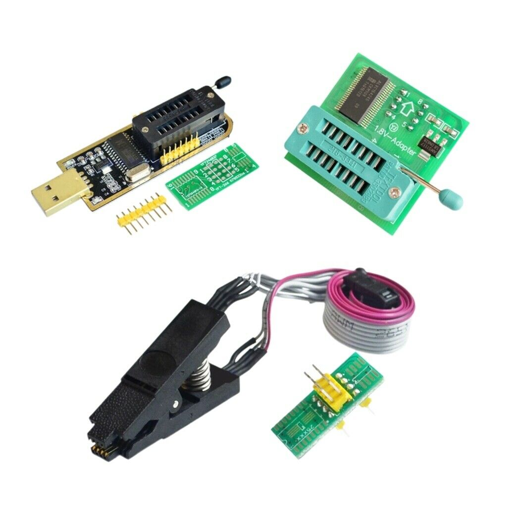 Multifuntion H341A 24 25 Series EEPROM USB 1.8v SOIC8 SOP8 Socket Adapter