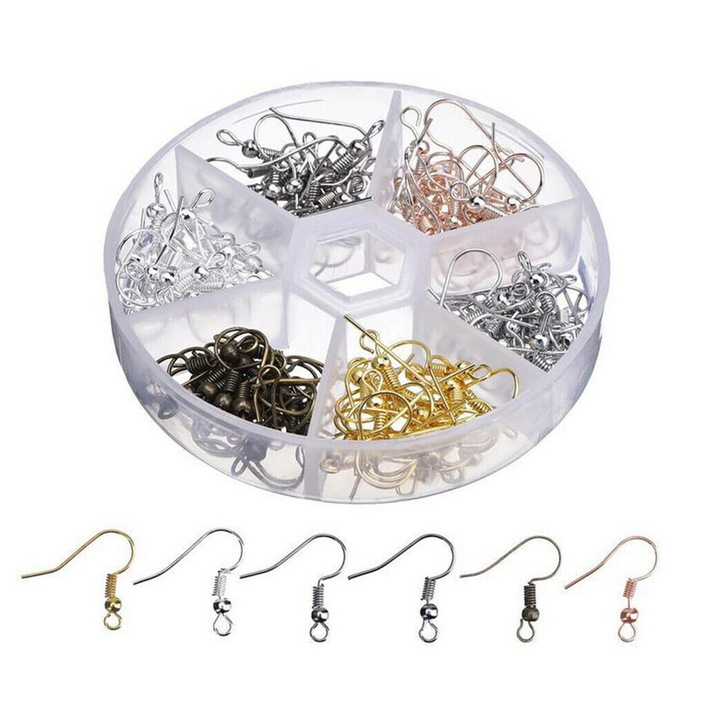 Wholesale 120x Metal Earring Hook Spool Ear Thread