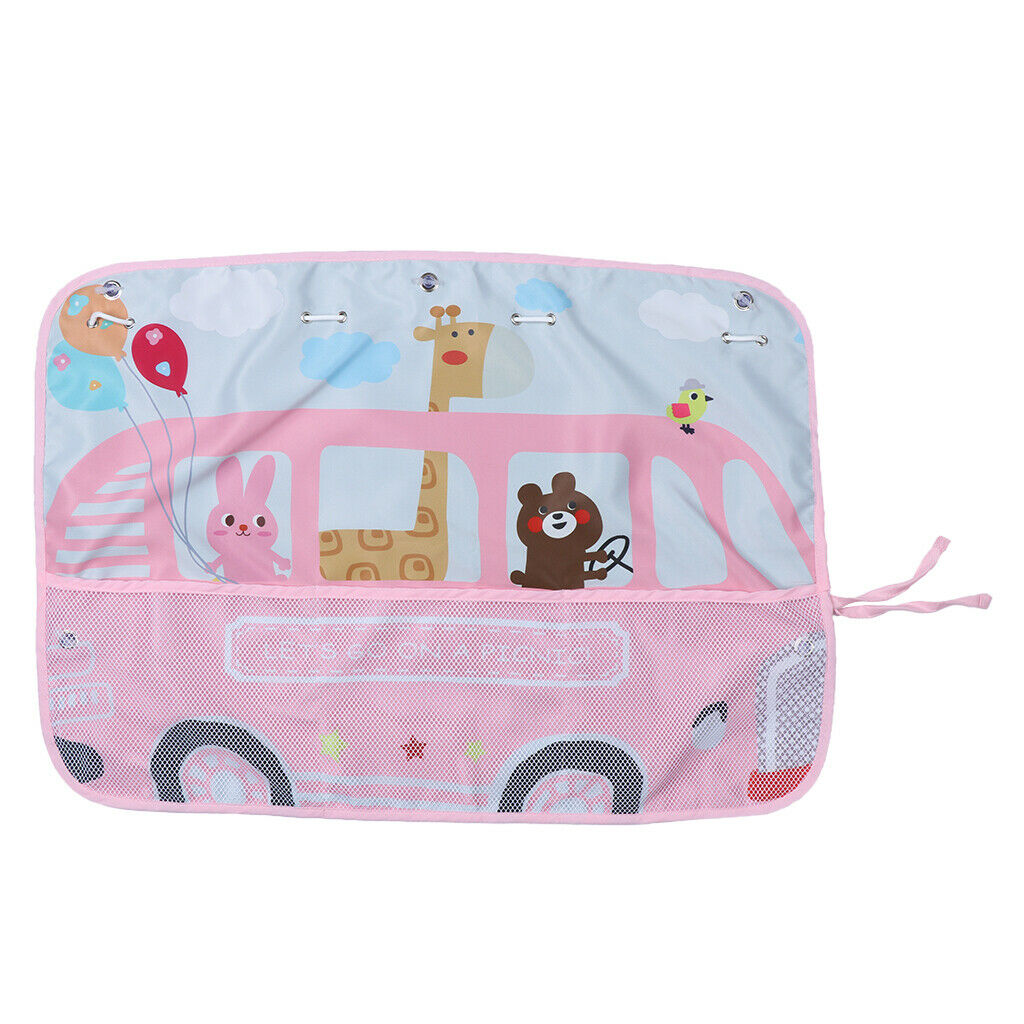 2X Car Window Shade for Baby, 70 X 50cm -Pack of 1 - Giraffe Driving pattern