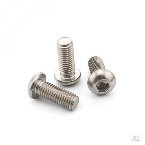 100pcs *20 Stainless Steel 304 Allen Key Socket Button Head Machine Screws