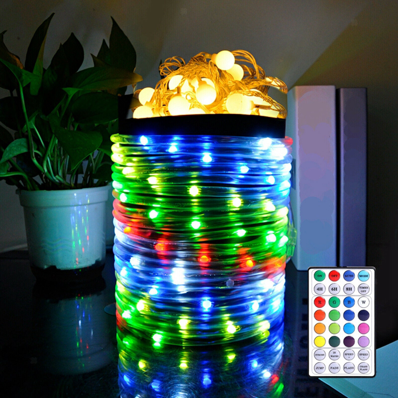 LED String Lights 10m 100 LEDs USB Powered 16 Multi Colors Changing Fairy String