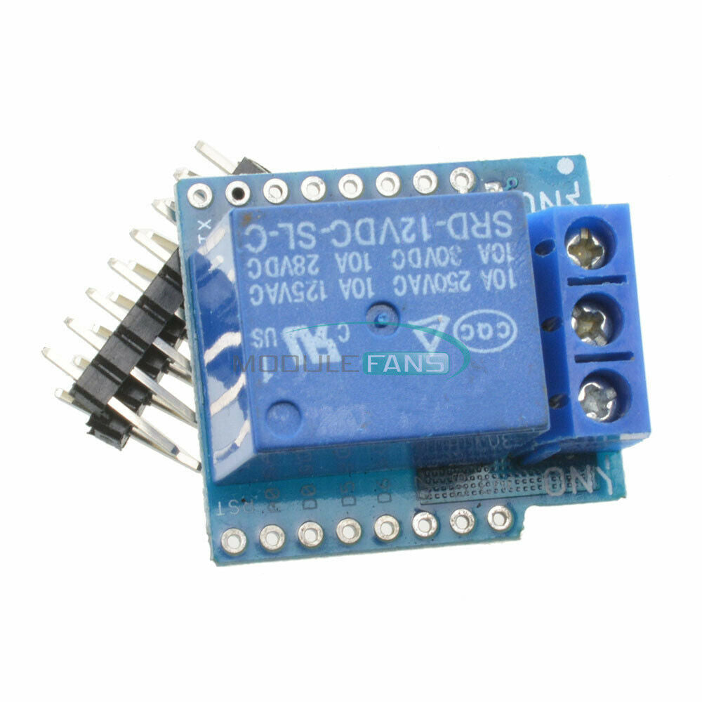 ESP8266 12V 1-CH WeMos D1 Mini Wifi Relay Shield Development Board for Arduino