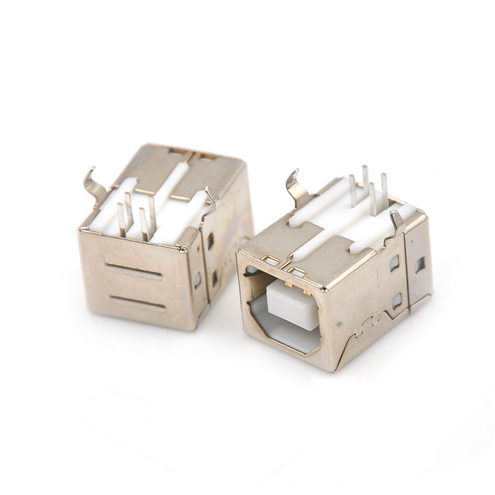 10x Printer USB Interface BF90 Degree Type B USB Data D Mouth Socket ConnectY1