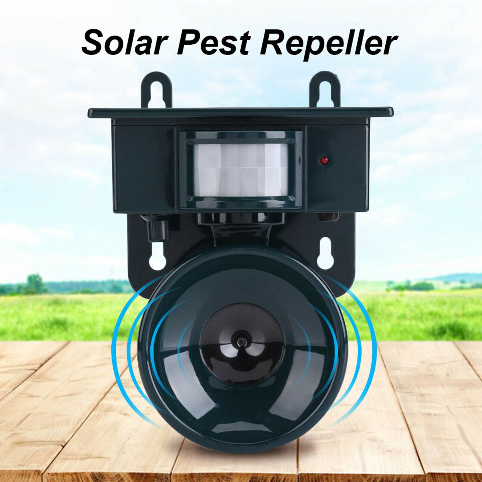 Solar Ultrasonic Repeller Motion Sensor Detector Pest Mice Animal Repellent