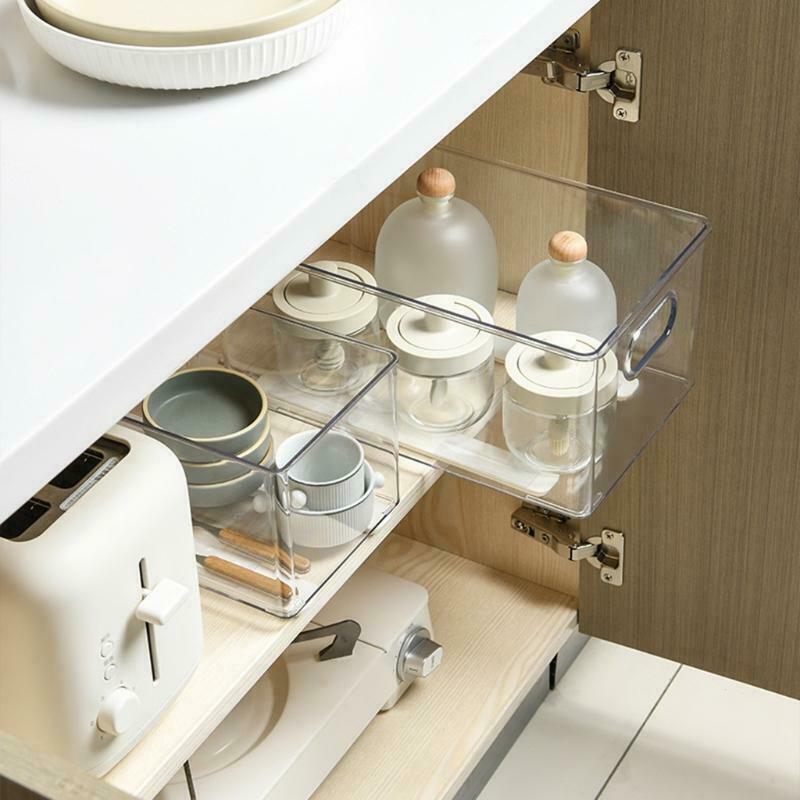 2Pcs Sliding Organizer Track Pull out Track for Kitchen Bedroom Silent Slide out