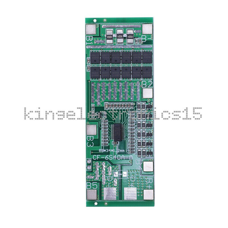6S 40A 24V 18650 Li-Ion Lithium Battery Poretect Board Solar Light Bms Pcb