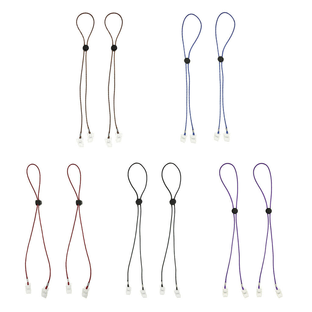 6 Pieces Flexible Bib Napkin Chains Holder Meal Paper Towel Clip Landyard