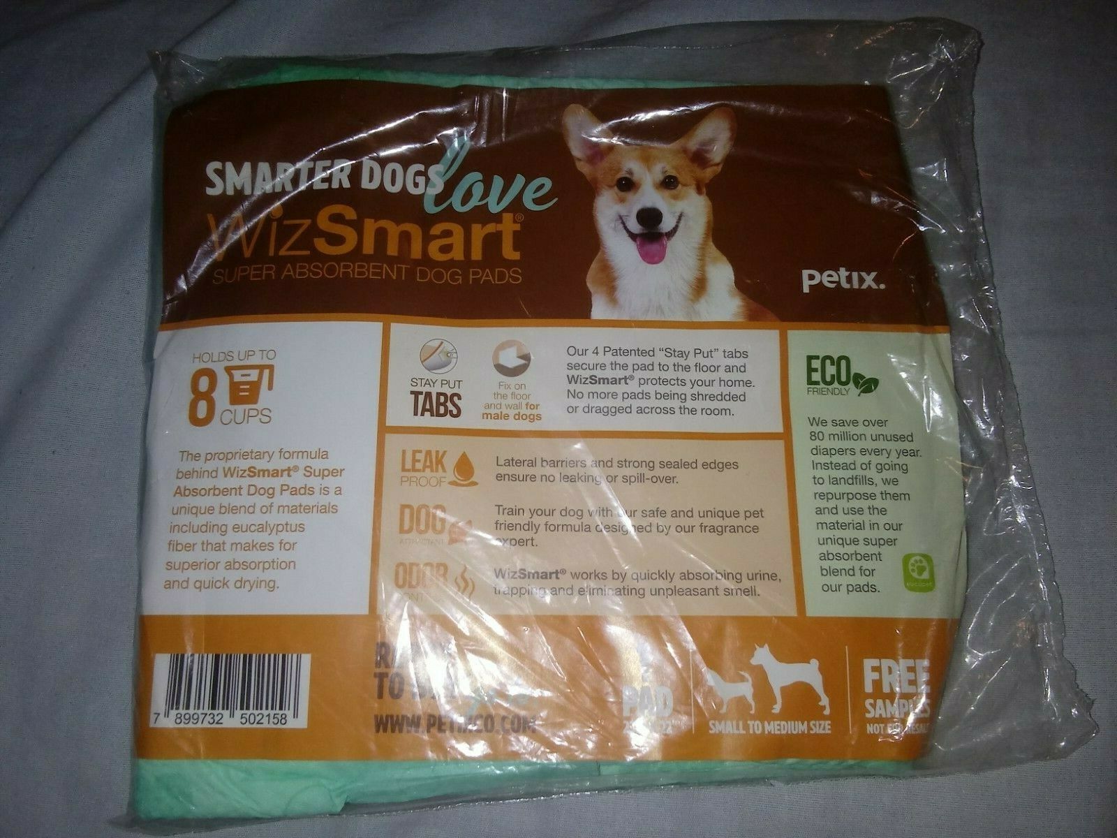 One Petix WizSmart Super Absorbent Dog Pad - 23.5" X 22" - Small To Medium Dogs