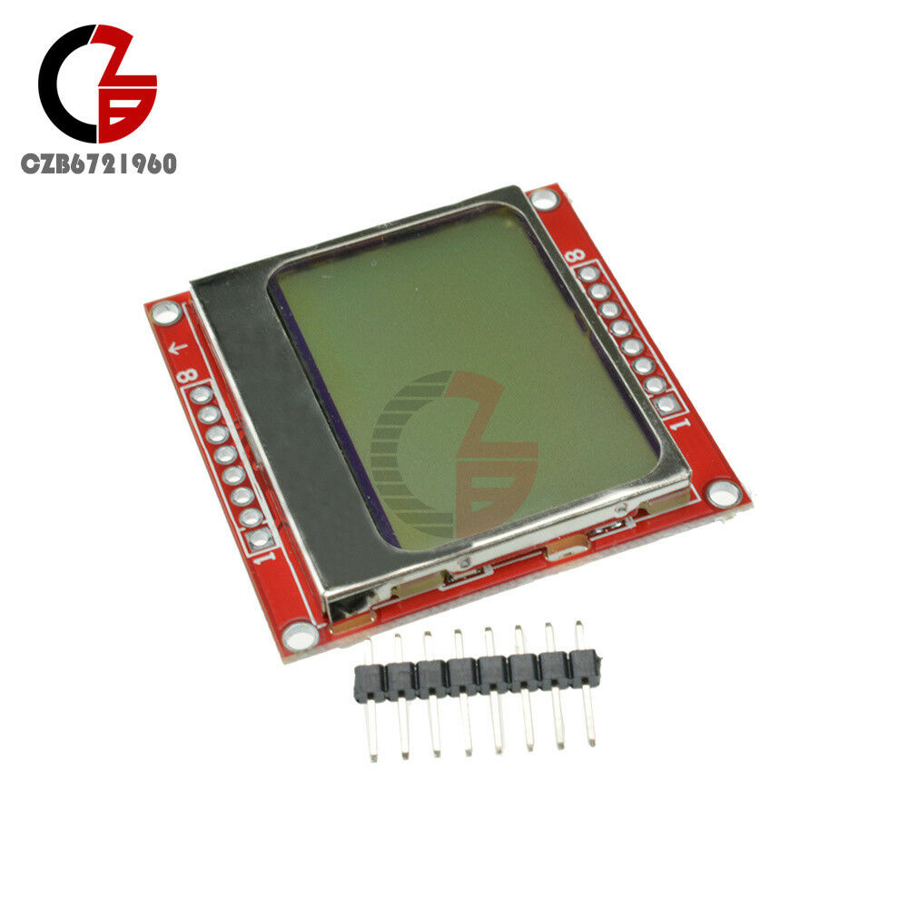 2PCS 84*48 Nokia LCD Display Module (White Backlight Adapter PCB) For Nokia 5110