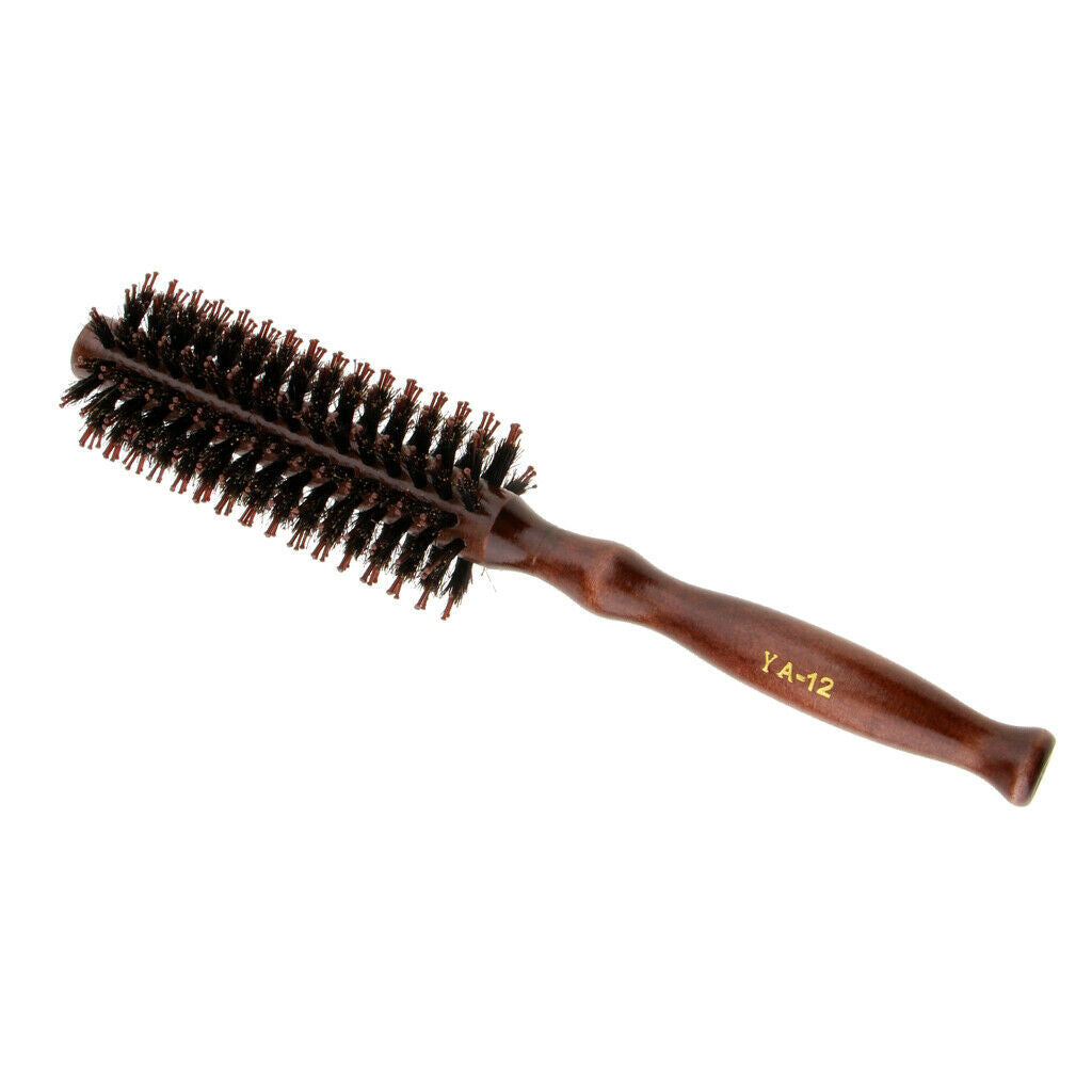 Round Styling Hair Brush -  Roll Hairbrush with Natural Wooden Handle for Women
