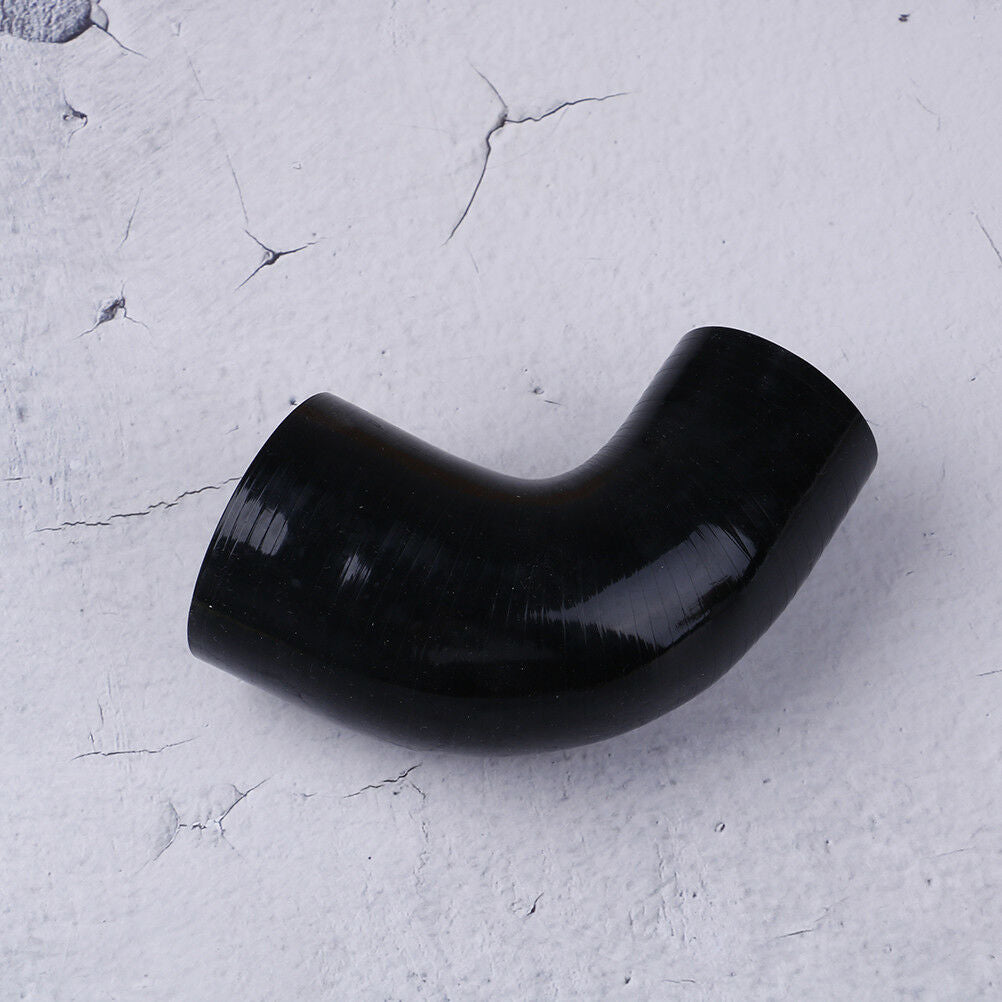 Black 90 degree reducer silicone hose 51-63mm pipe coupler DD