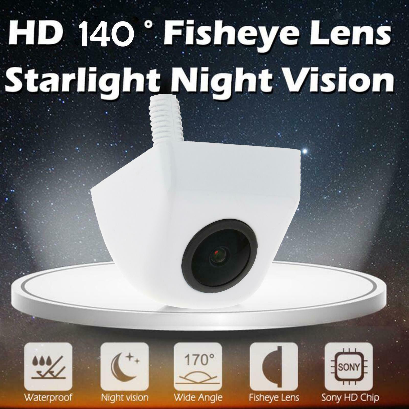 IP68 Car Backup Camera Night Vision for Monitor Driving  White AHD720-1080