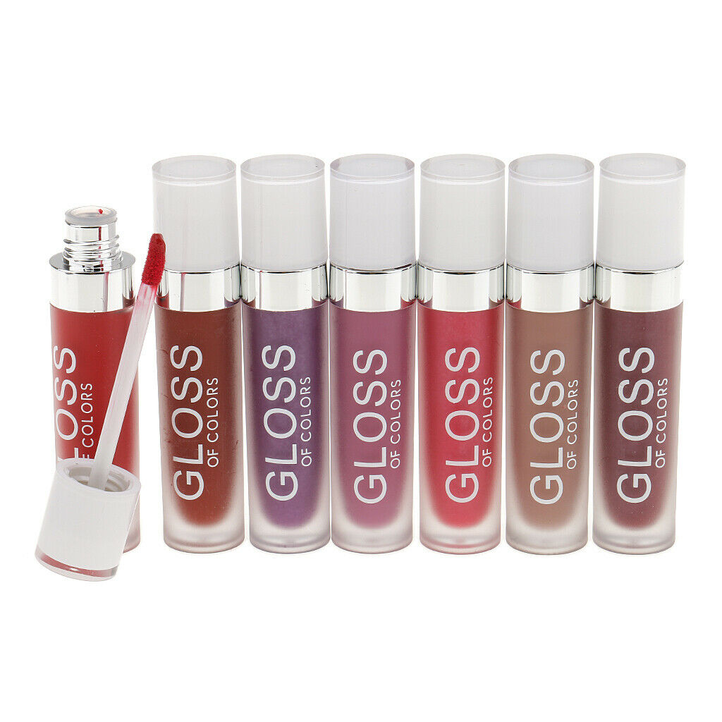 7pcs Cosmetic Matte Lip Gloss Liquid Lipstick Lip Pencil Stick Makeup Kit