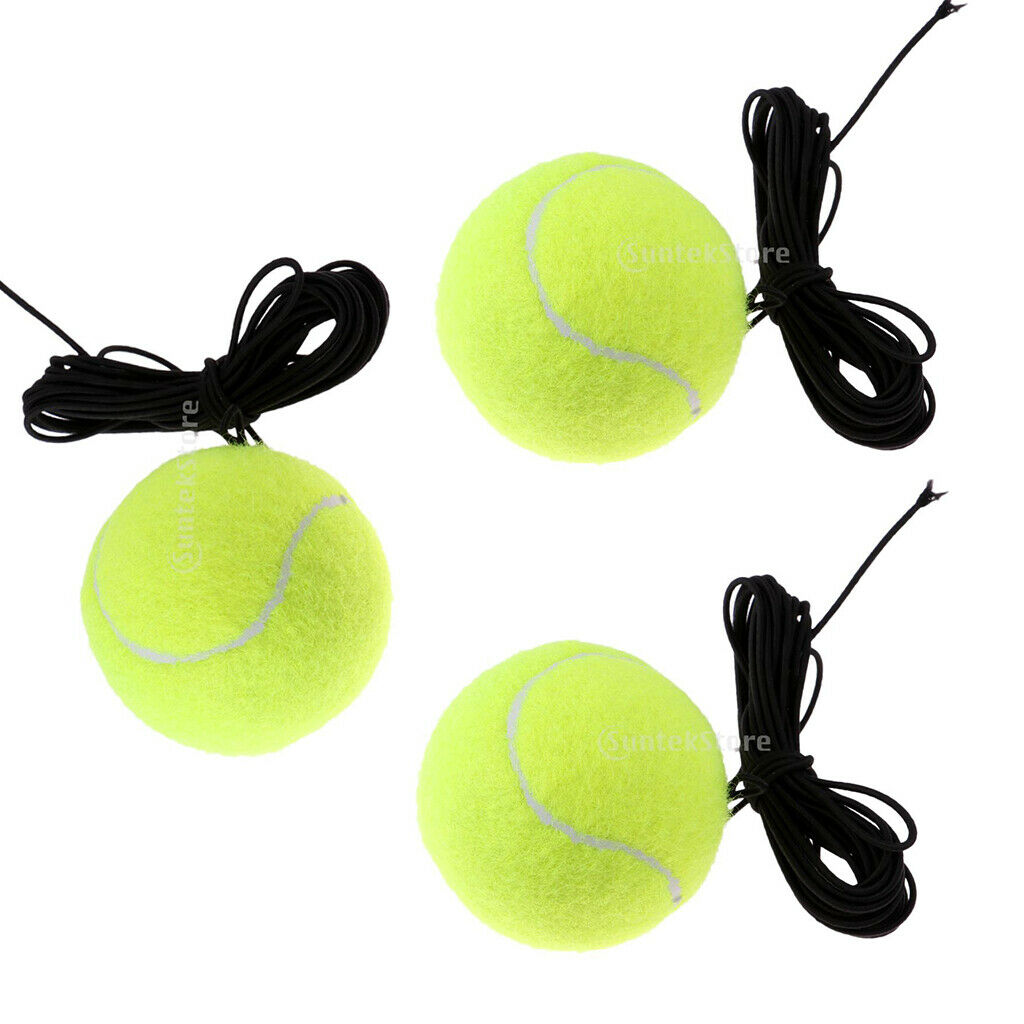 3xTennis Training Ball With Elastic Rope Ball On Elastic String Trainer Practice