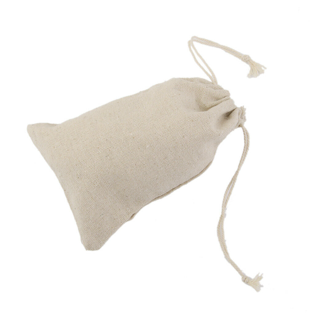 50x Strong Burlap Bags Jewelry Pouches for Wedding Party Favor Craft 10x14cm