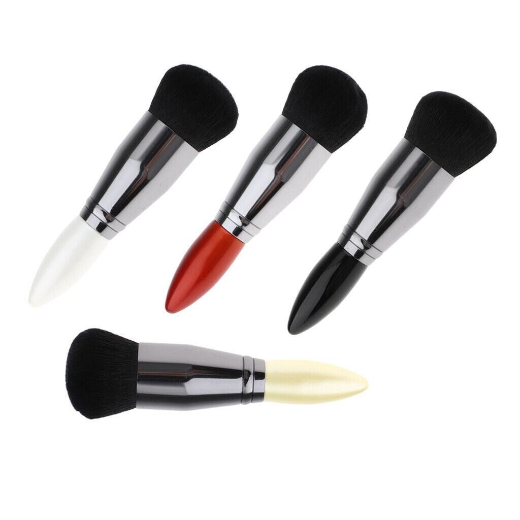 Mini Makeup Powder Brush Cosmetics Tools Multi Color Brush  White