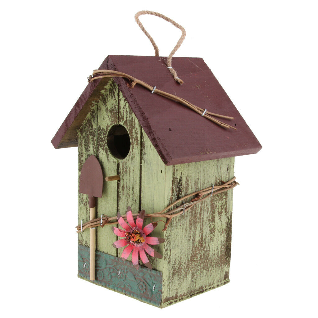 Wooden Arts and Crafts Country Cottages Bird House Parrot Comfort House E
