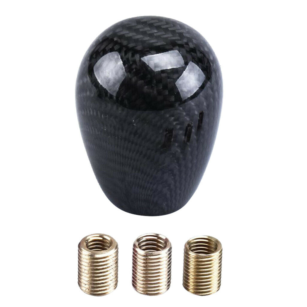 Car Manual Round Ball Gear Shift Handle Knob Head with Adapters Universal