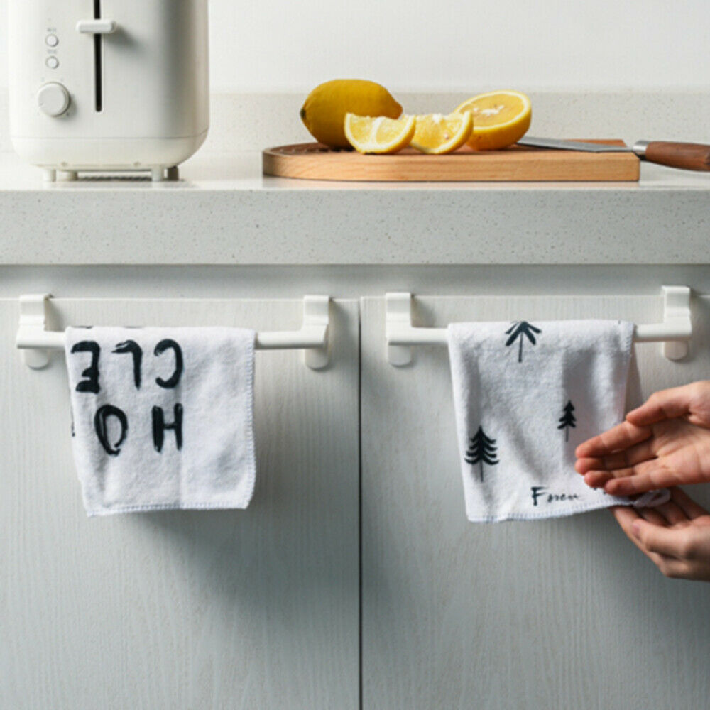 Towel Racks Kitchen Cabinet Door Towel Rack Hanging Holder Shelf Rack Organizer