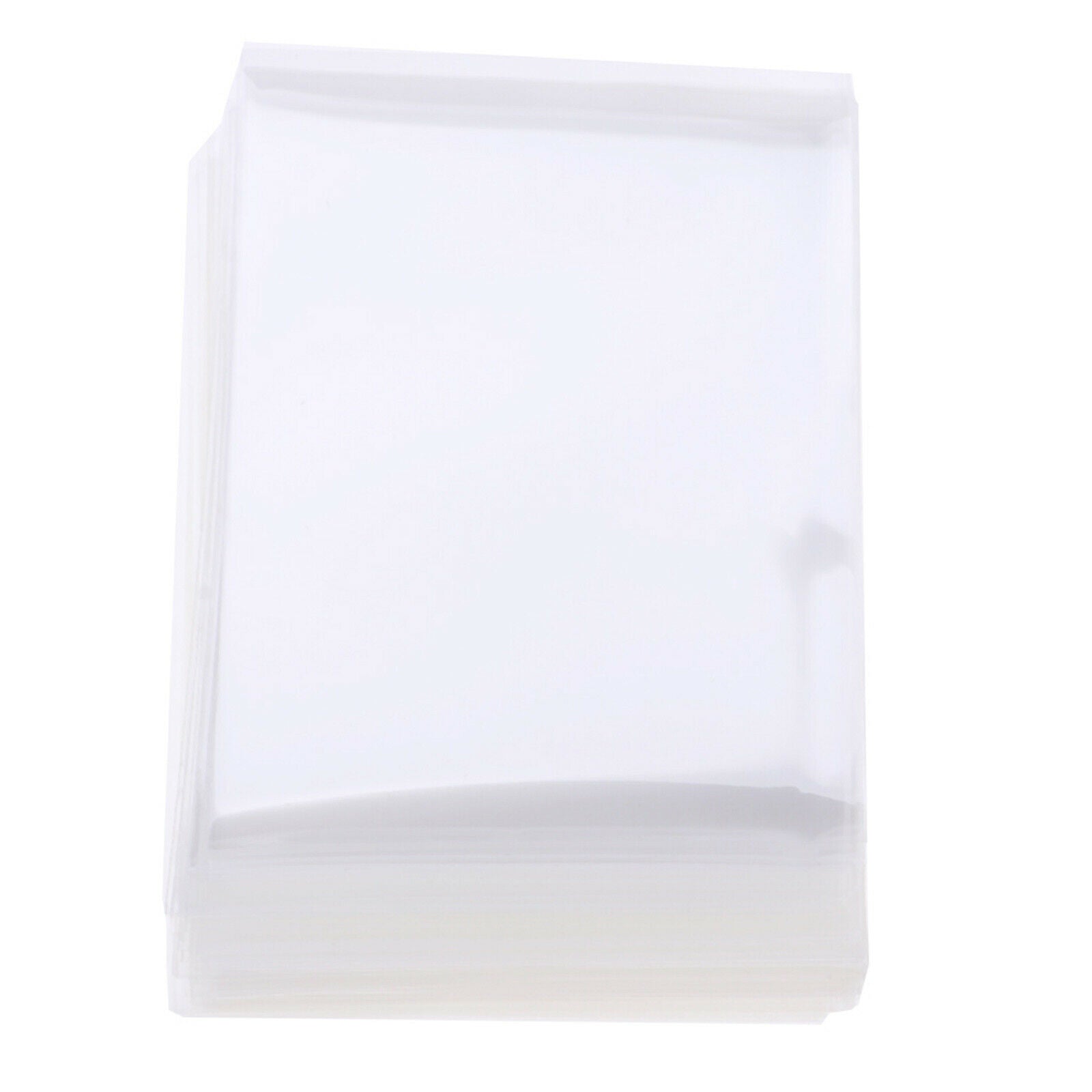 100 PCS Plastic Clear Sheer Card Sleeves Pockets Game Sheets Protector Holder