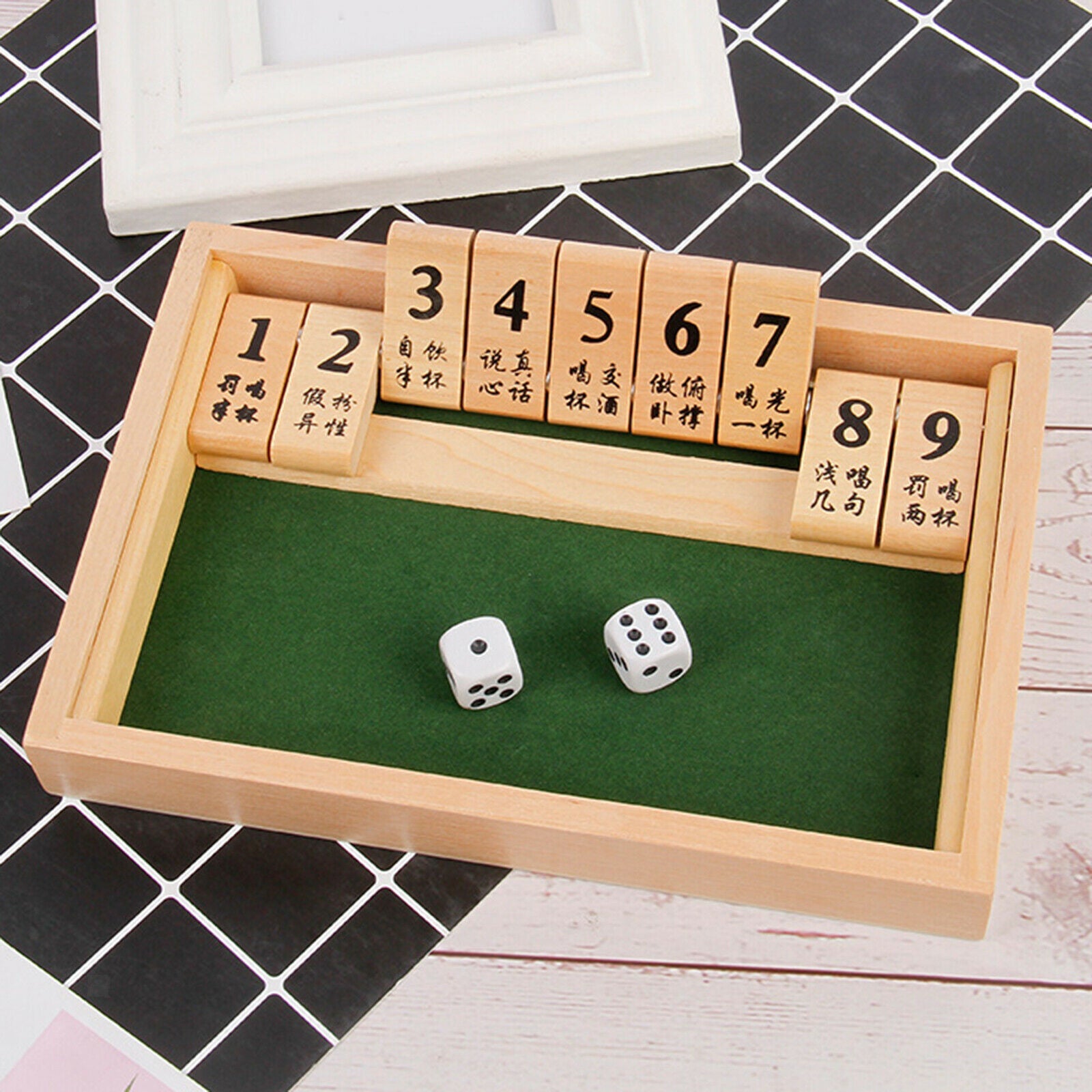 Classic Flop Game Digital Number Game Board Play Math for Indoor Home Adults
