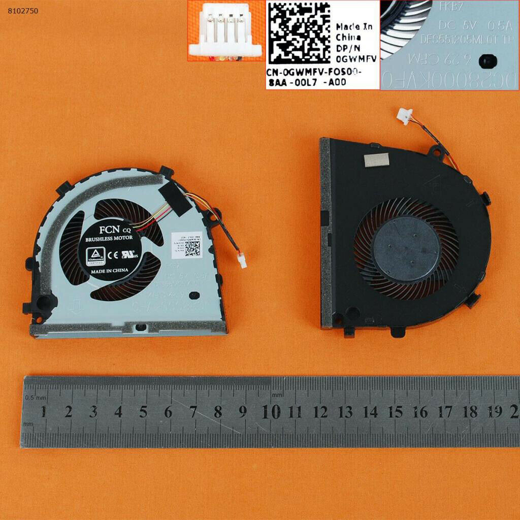 Laptop CPU Cooling Fan Assembly For  G3-3579 3779 G5 5587 15 5587
