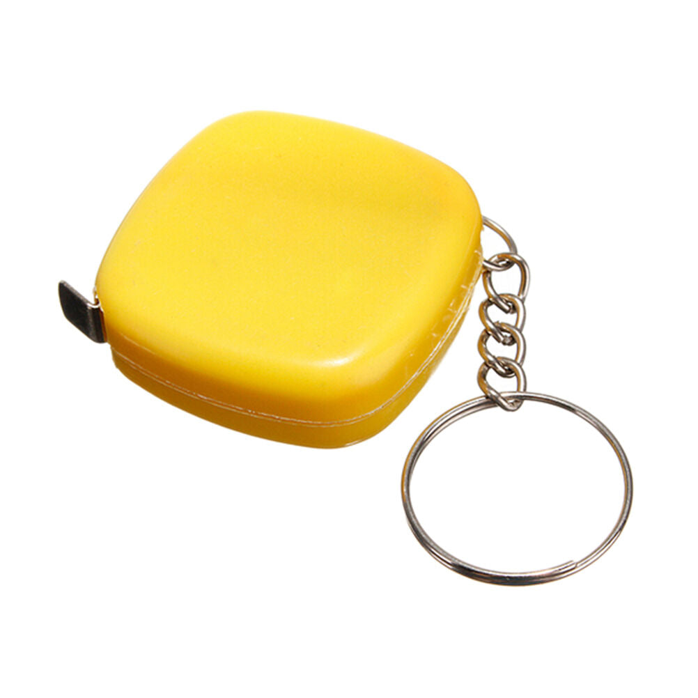 Mini Keychain Key Ring Easy Retractable Steel Tape Measure Pull Ruler 1.l8