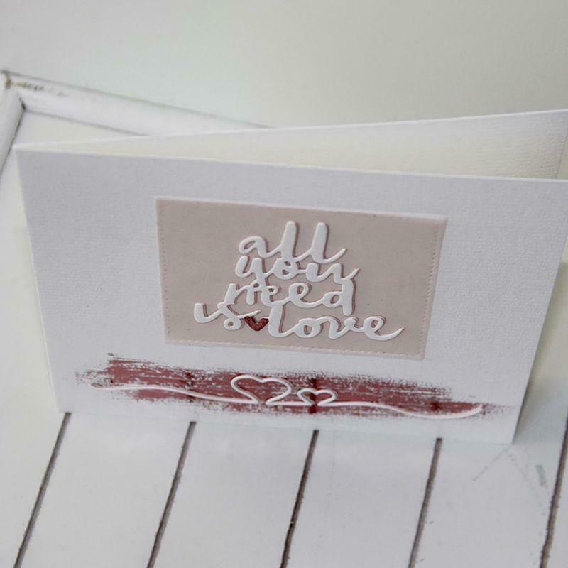 Love Heart Border Metal Cutting Dies Stencil DIY Scrapbooking Album Paper Card