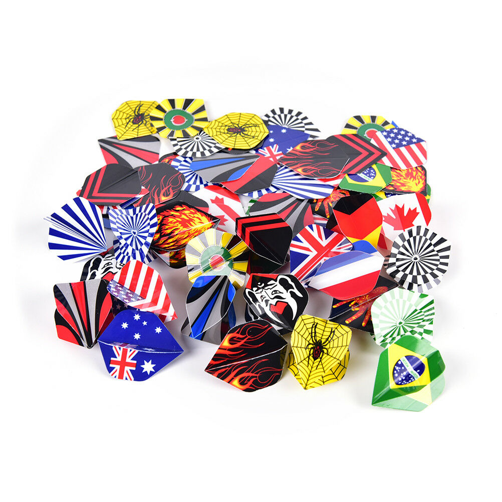 60pcs/lot dart flights in 20 kinds of patterns darts fin feather accessory、NADD