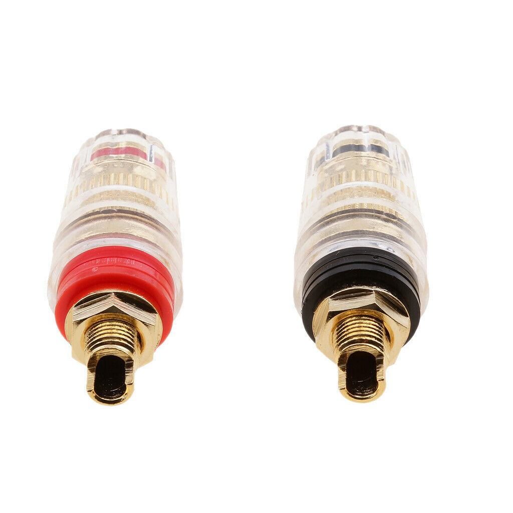 2x Audio Speaker Binding Post Short Screw Terminal Banana Plug