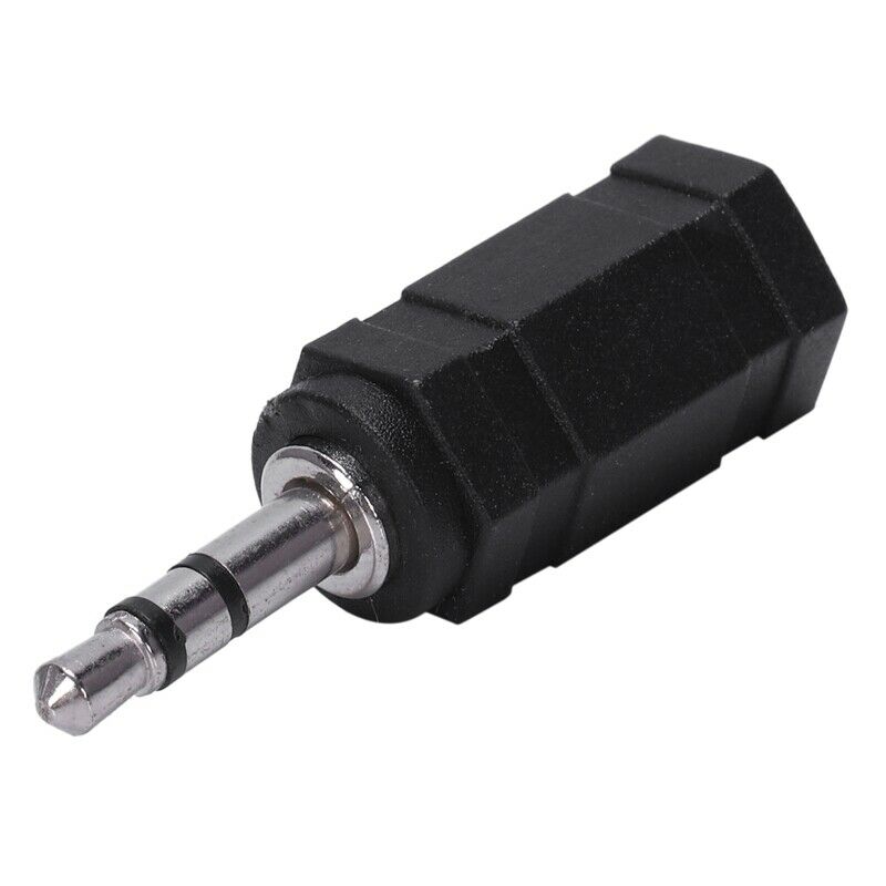 2.5mm Stereo Female to 3.5mm Stereo Male Plug Jack Audio Adapter, Black N7P6