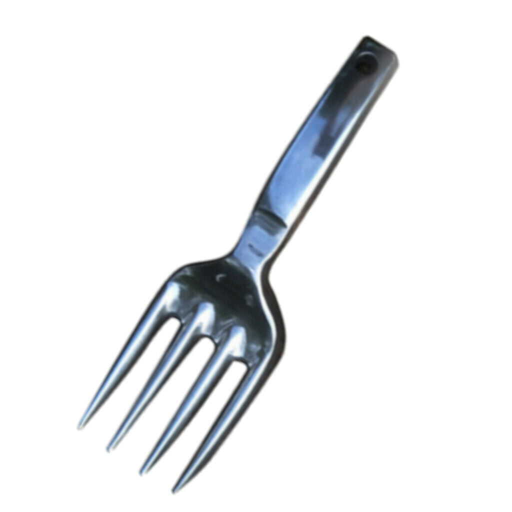 Durable 4-Teeth Hand Weeding Fork Handheld Garden Fork Small Garden Fork